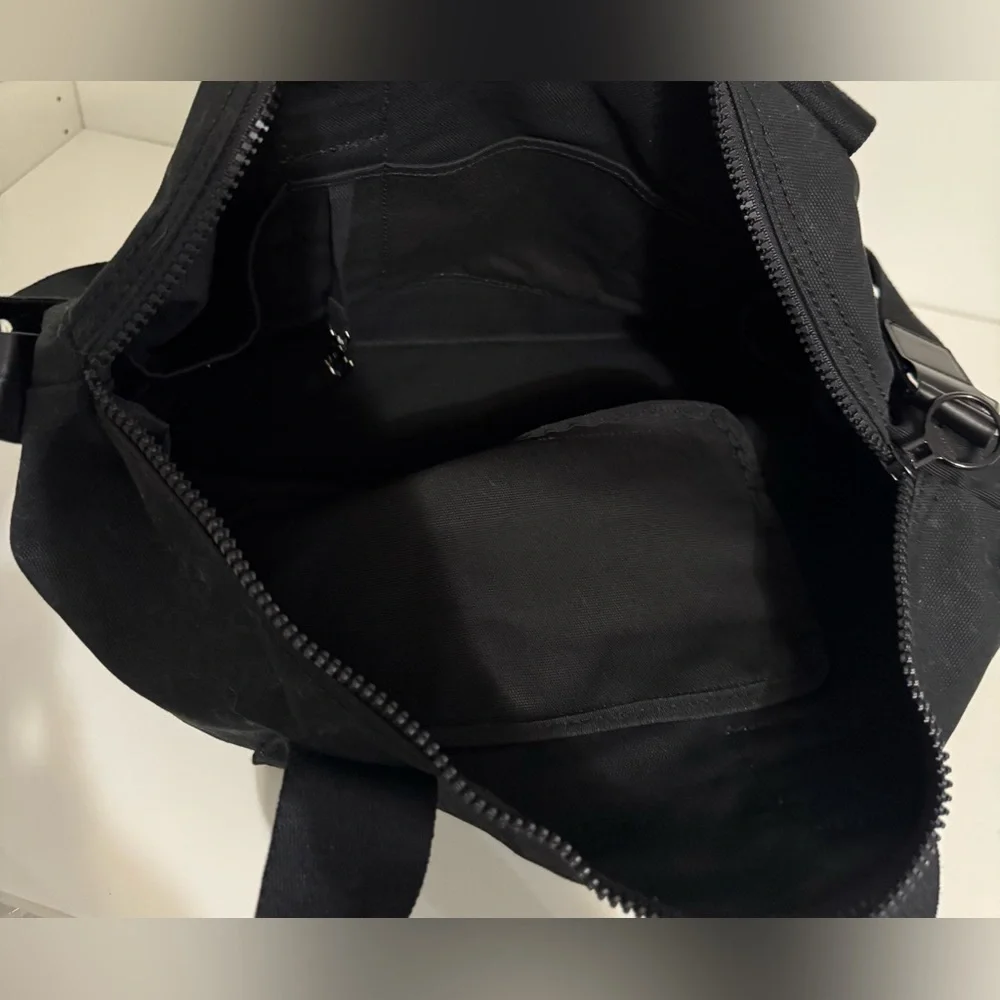 Lands' End Canvas Weekender Black Duffle Bag Unused‎